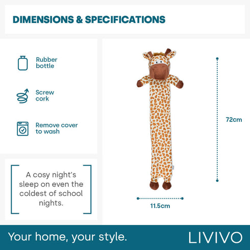 Cuddly Giraffe Hot Water Bottle - XL