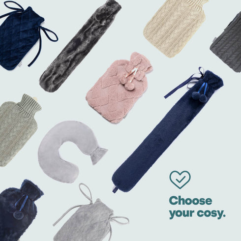 Neck Hot Water Bottle - Grey