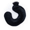 LIVIVO Neck & Shoulder U Shaped Hot Water Bottle 1L - Black Fleece