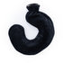 LIVIVO Neck & Shoulder U Shaped Hot Water Bottle 1L - Black Fleece