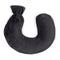 LIVIVO Neck & Shoulder U Shaped Hot Water Bottle 1L - Black Fleece