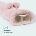 Wrap-Around Long Hot Water Bottle - Pink Plush