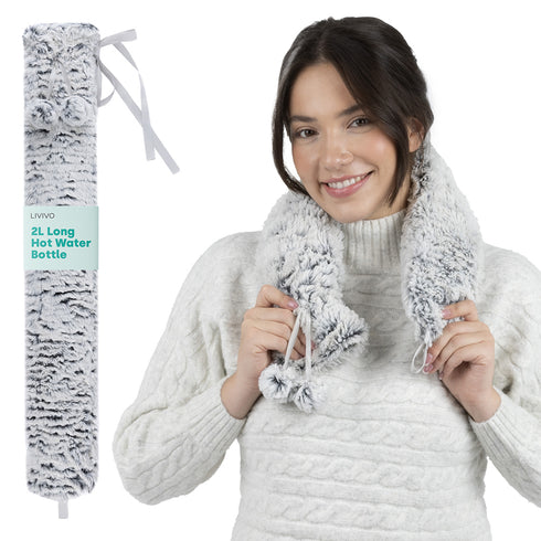 Wrap-Around Hot Water Bottle - Faux Fur