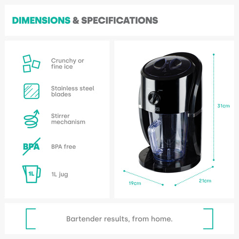 Electric Ice Crusher - Black