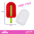 4 Ice Lolly Moulds with Sticks - Red/Purple