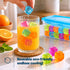 LIVIVO Reusable Ice Cubes 60pcs with Storage Box - No Dilution BPA Free
