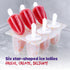 Wicked Gizmos 6 Star-Shaped Ice Pop Lolly Mould