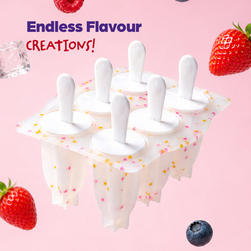 Wicked Gizmos 6 Star-Shaped Ice Pop Lolly Mould