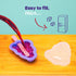 Wicked Gizmos 4 Fruit-Shaped Ice Lolly Moulds - BPA Free Summer Treats