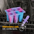 Wicked Gizmos 6 Twister-Shape Ice Lolly Mould - BPA Free Spiral Summer Treats - Cosmic Pink