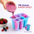 Wicked Gizmos 6 Twister-Shape Ice Lolly Mould - BPA Free Spiral Summer Treats - Cosmic Pink