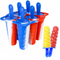 Wicked Gizmos 6 Twister-Shape Ice Lolly Mould - BPA Free Spiral Summer Treats - Tricolour
