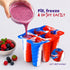 Wicked Gizmos 6 Twister-Shape Ice Lolly Mould - BPA Free Spiral Summer Treats - Tricolour