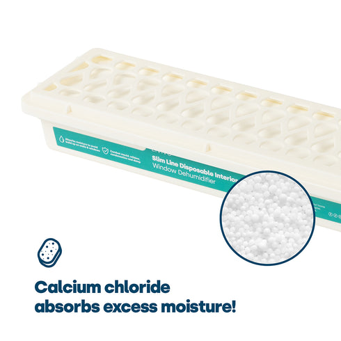 Slim Line Disposable Moisture Absorber 4-Pack - Calcium Chloride Dehumidifier