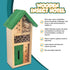 Small Wooden Bug & Bee Hotel - Green