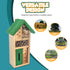 Small Wooden Bug & Bee Hotel - Green
