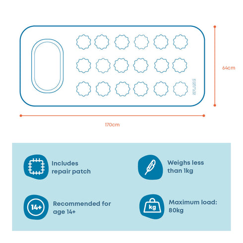 Coloursplash Inflatable Pool Lilo