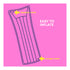 Inflatable Water Lounger Mat - Pink