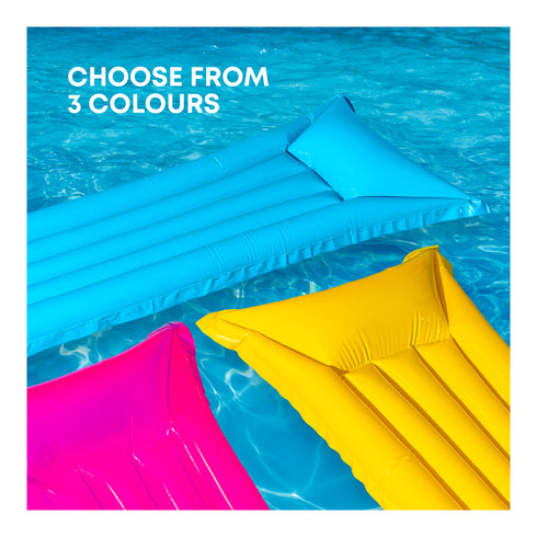 Inflatable Water Lounger Mat - Yellow