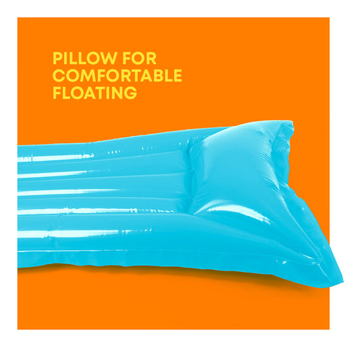 Inflatable Water Lounger Mat - Blue