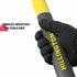 Hillington 3-in-1 Extendable Ice Scraper Snow Brush 93-128cm - Rotating Head - Dark Grey, Yellow