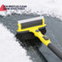 Hillington 3-in-1 Extendable Ice Scraper Snow Brush 93-128cm - Rotating Head - Dark Grey, Yellow