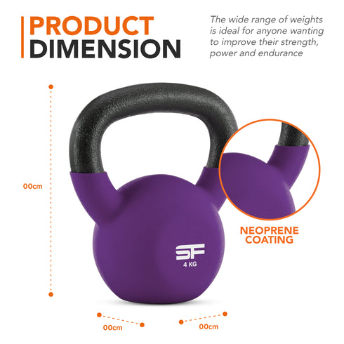 Home Gym Kettlebell Weight - Purple