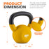 Neoprene Kettlebell Weight - Yellow