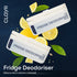 Clayr Fridge Deodoriser 120g Natural Gel 4 Pack - Off White with Clip Hook