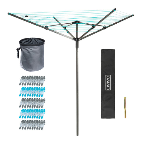 45m Rotary Washing Line with Peg Set