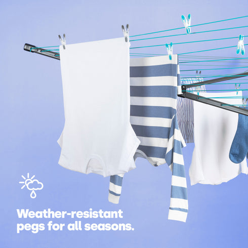 45m Rotary Washing Line with Peg Set