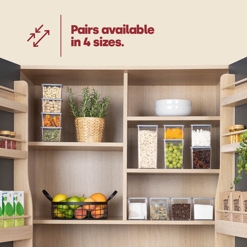 Airtight Pantry Small Containers - Set of 4
