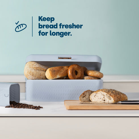 Taurus Bread Bin & Canister Set - Grey