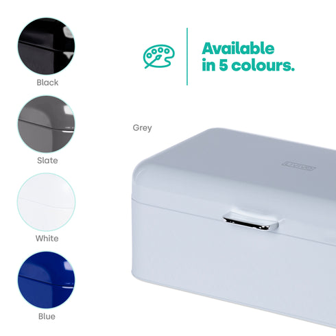 Taurus Bread Bin & Canister Set - Grey