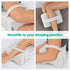 Livivo Leg Pillow with Adjustable Strap - Ergonomic Support for Better Sleep - White Quilted