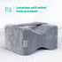 Livivo Leg Pillow with Adjustable Strap - Premium Velvet Support Pillow - Grey