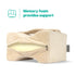Livivo Leg Pillow with Adjustable Strap - Premium Velvet Support Pillow - Beige