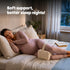Livivo Leg Pillow with Adjustable Strap - Premium Velvet Support Pillow - Beige
