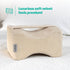 Livivo Leg Pillow with Adjustable Strap - Premium Velvet Support Pillow - Beige