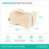 Livivo Leg Pillow with Adjustable Strap - Premium Velvet Support Pillow - Beige