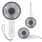 LIVIVO Handheld Mini Fan - 3 Speed Settings Rechargeable Type-C USB White