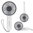 LIVIVO Handheld Mini Fan - 3 Speed Settings Rechargeable Type-C USB White