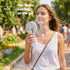 LIVIVO Handheld Mini Fan - 3 Speed Settings Rechargeable Type-C USB White