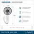 LIVIVO Handheld Mini Fan - 3 Speed Settings Rechargeable Type-C USB White