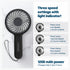 LIVIVO Handheld Mini Fan - 3 Speed Settings Rechargeable Type-C USB Black