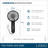 LIVIVO Handheld Mini Fan - 3 Speed Settings Rechargeable Type-C USB Black