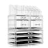 Cosmetic Organiser with 7 Storage Trays - Clear