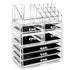 Cosmetic Organiser with 7 Storage Trays - Clear