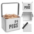 Laundry Peg Metal Caddy