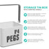 Laundry Peg Metal Caddy